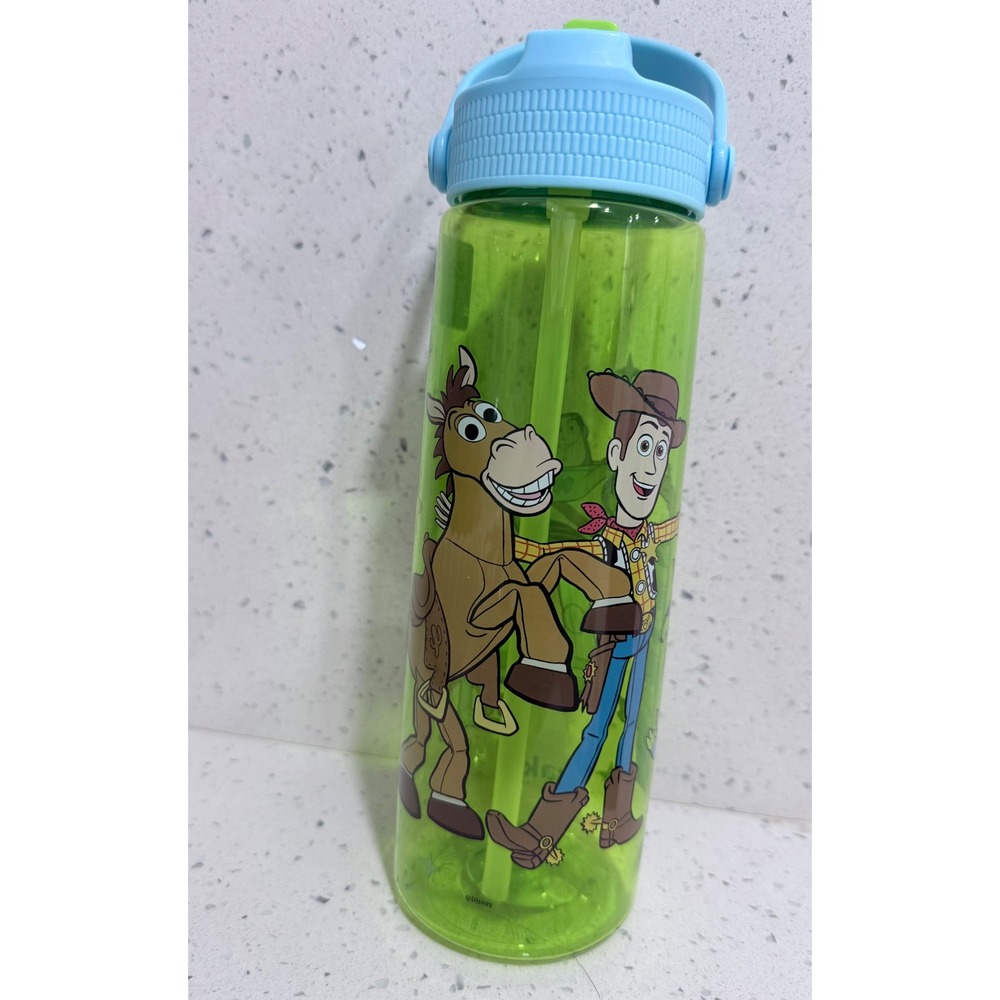 Disney Toy Story Zak Designs Water Bottle 30oz Woody Buzz Lightyear Green Blue